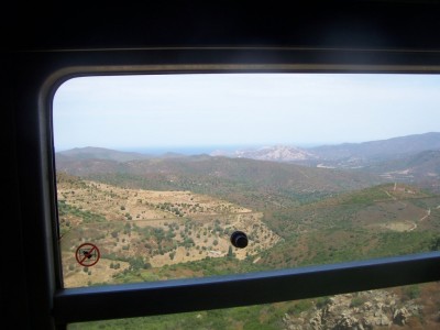 View from Bastia - Calvi train