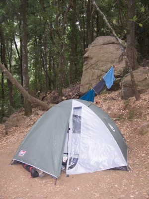 Our tent at Bonifatu